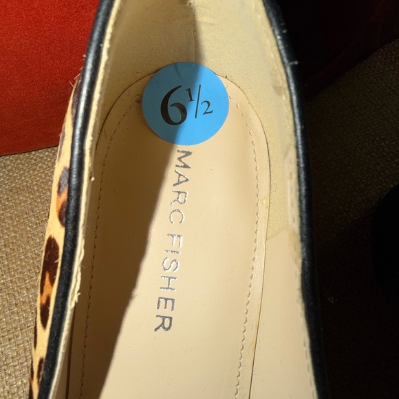 Marc Fisher Leopard Print Heels - Picture 4 of 4